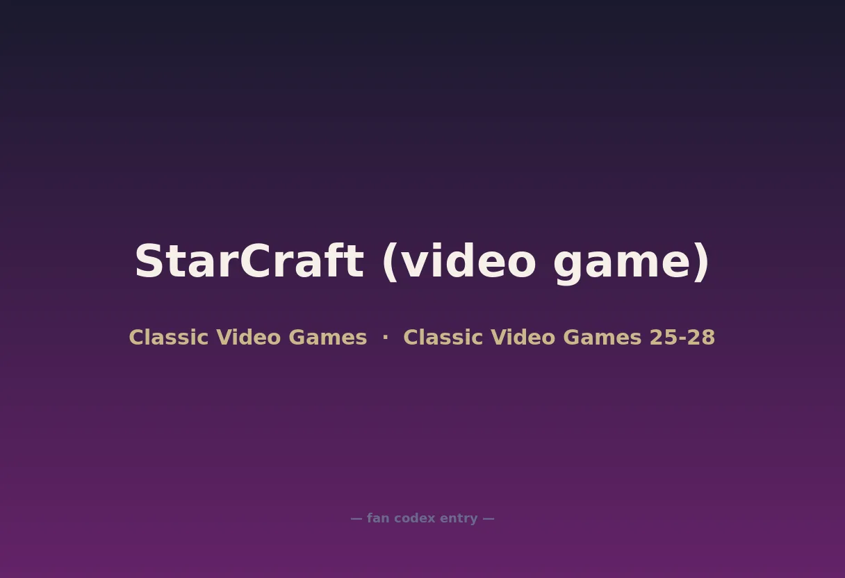 StarCraft (video game)